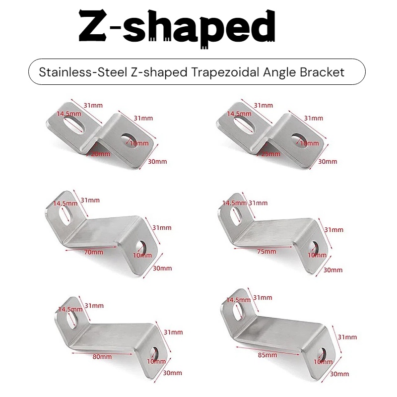 Corner Bracket Angle - Угловой кронштейн Z-образной формы из нержавеющей