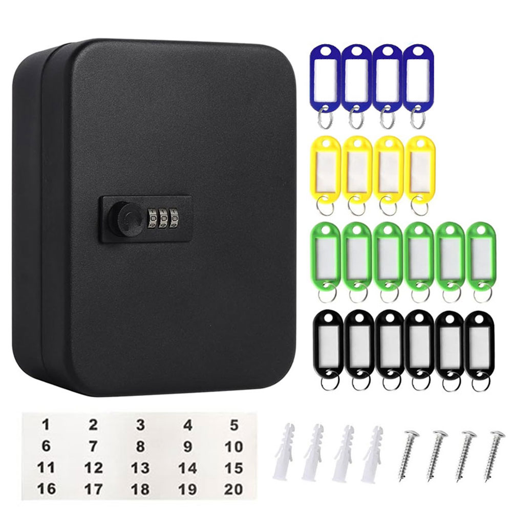 Cabinet Lock Key - Черный футляр для ключей с 3-значным