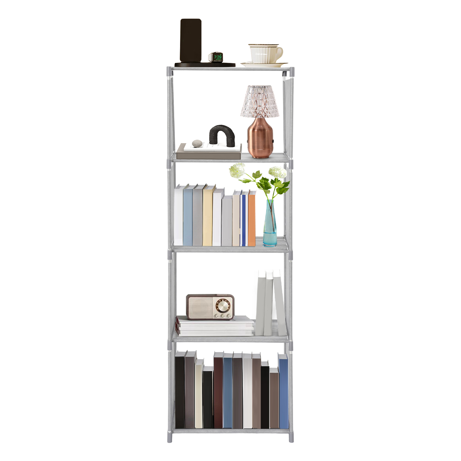Furniture Hardware Photos - Вертикальная открытая книжная полка прямоугольной формы,