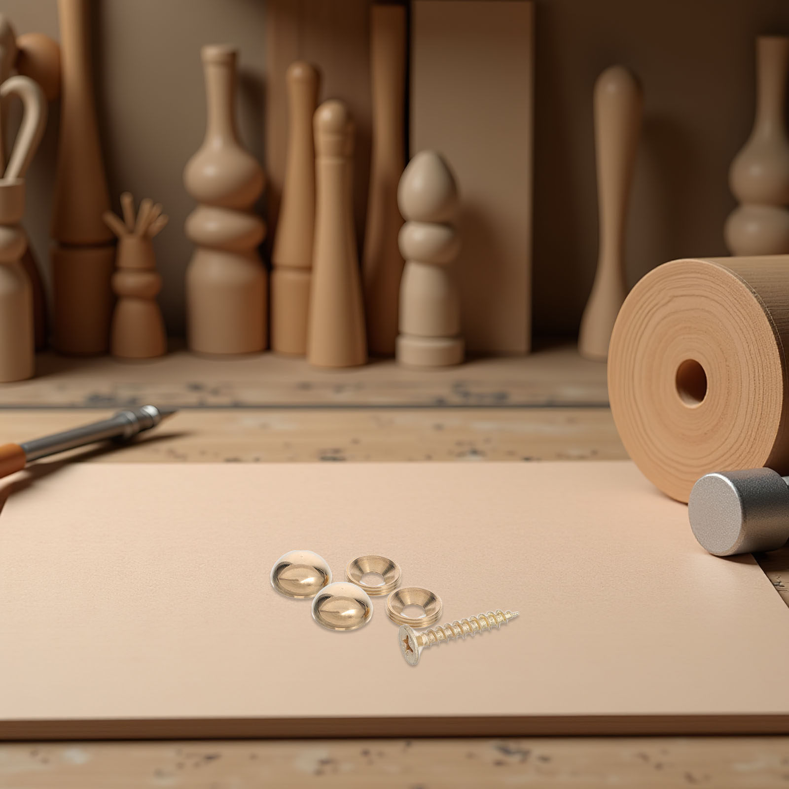 Furniture Hardware Fixing Screws - 8 комплектов латунных декоративных заглушек для