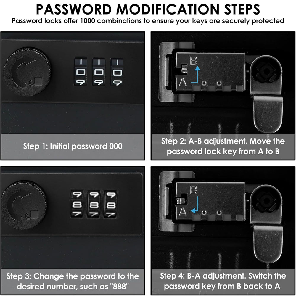 Черный футляр для ключей с 3-з – обзор и цена Cabinet Lock Key