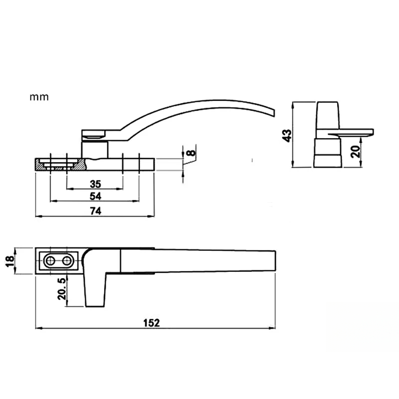 Левая и правая рука, белые сме – обзор и цена Furniture Hardware Supply