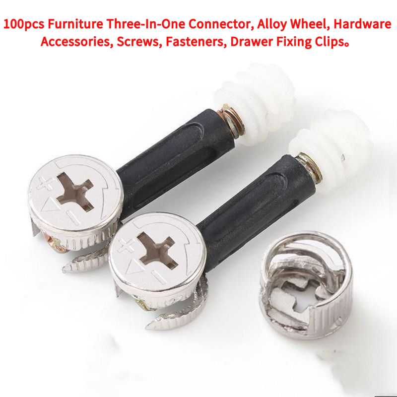 100 шт. мебельных соединителей – обзор и цена Furniture Hardware Fixing Screws